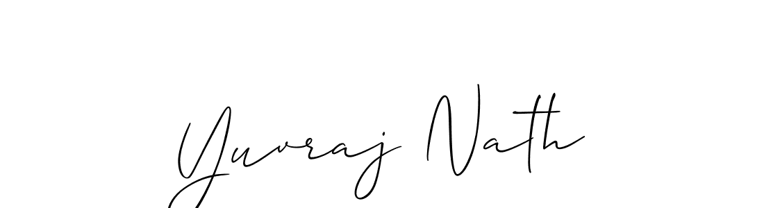 Also we have Yuvraj Nath name is the best signature style. Create professional handwritten signature collection using Allison_Script autograph style. Yuvraj Nath signature style 2 images and pictures png