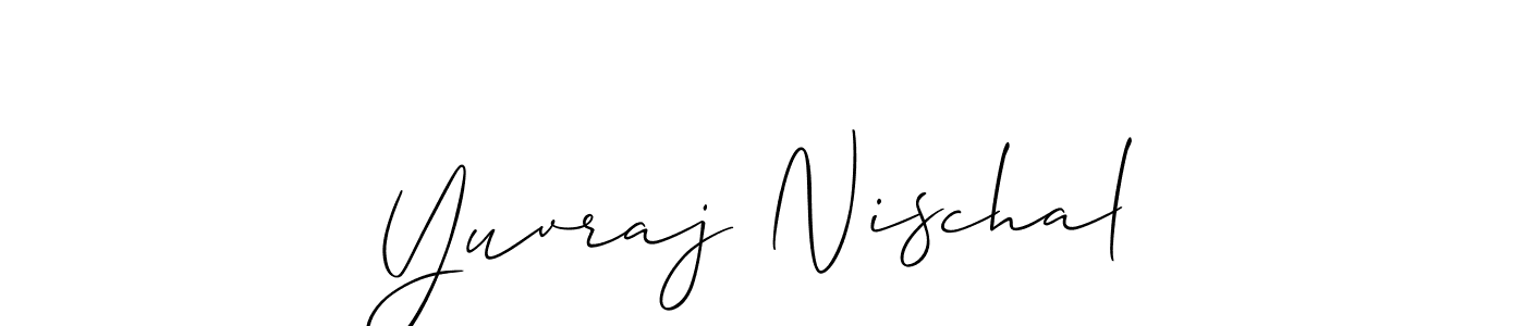 How to make Yuvraj Nischal signature? Allison_Script is a professional autograph style. Create handwritten signature for Yuvraj Nischal name. Yuvraj Nischal signature style 2 images and pictures png