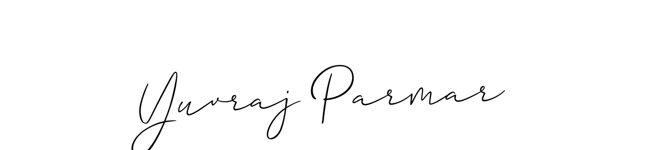 It looks lik you need a new signature style for name Yuvraj Parmar. Design unique handwritten (Allison_Script) signature with our free signature maker in just a few clicks. Yuvraj Parmar signature style 2 images and pictures png