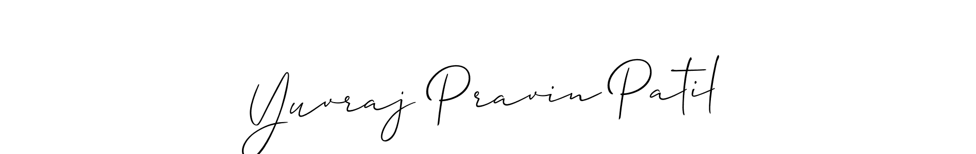 How to Draw Yuvraj Pravin Patil signature style? Allison_Script is a latest design signature styles for name Yuvraj Pravin Patil. Yuvraj Pravin Patil signature style 2 images and pictures png