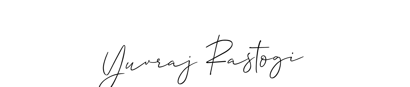 Use a signature maker to create a handwritten signature online. With this signature software, you can design (Allison_Script) your own signature for name Yuvraj Rastogi. Yuvraj Rastogi signature style 2 images and pictures png