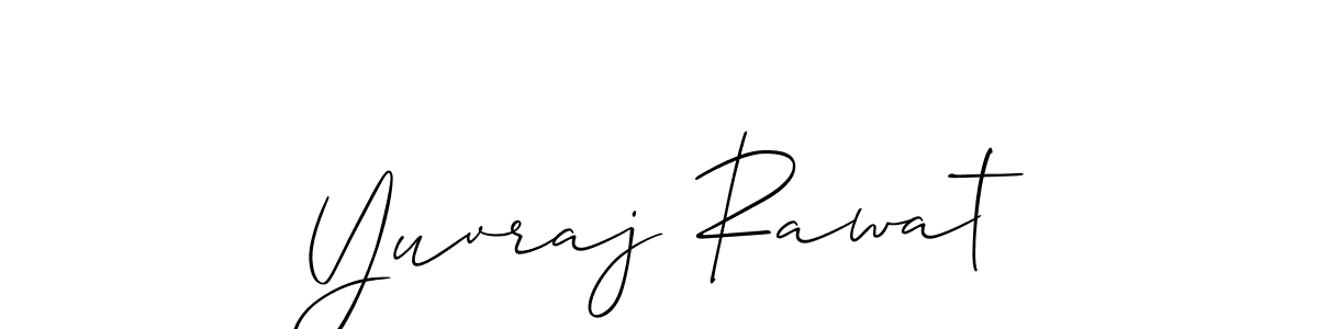 Also we have Yuvraj Rawat name is the best signature style. Create professional handwritten signature collection using Allison_Script autograph style. Yuvraj Rawat signature style 2 images and pictures png