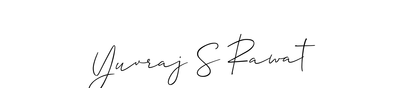 Also we have Yuvraj S Rawat name is the best signature style. Create professional handwritten signature collection using Allison_Script autograph style. Yuvraj S Rawat signature style 2 images and pictures png