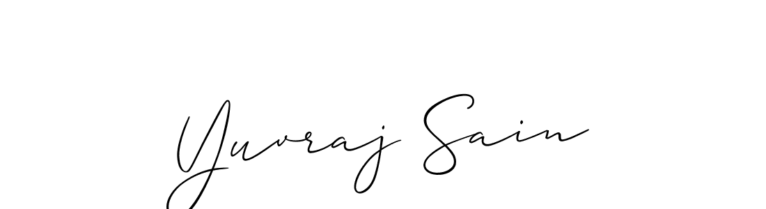 Make a short Yuvraj Sain signature style. Manage your documents anywhere anytime using Allison_Script. Create and add eSignatures, submit forms, share and send files easily. Yuvraj Sain signature style 2 images and pictures png