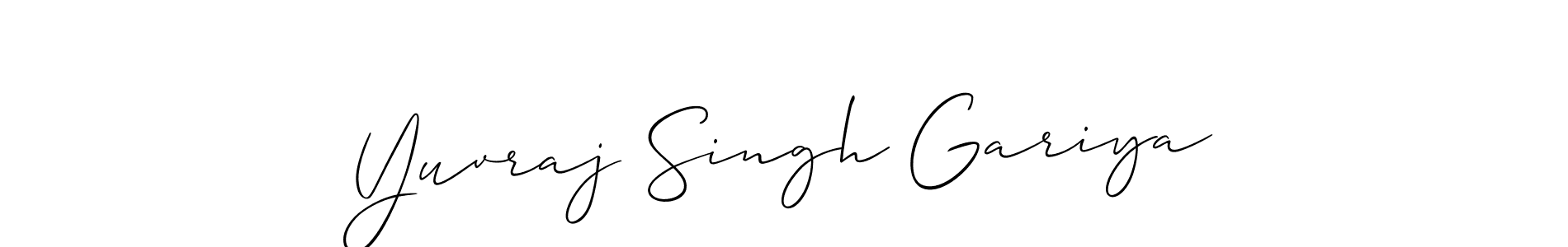 Best and Professional Signature Style for Yuvraj Singh Gariya. Allison_Script Best Signature Style Collection. Yuvraj Singh Gariya signature style 2 images and pictures png