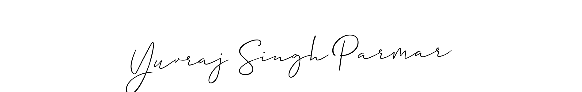 if you are searching for the best signature style for your name Yuvraj Singh Parmar. so please give up your signature search. here we have designed multiple signature styles  using Allison_Script. Yuvraj Singh Parmar signature style 2 images and pictures png