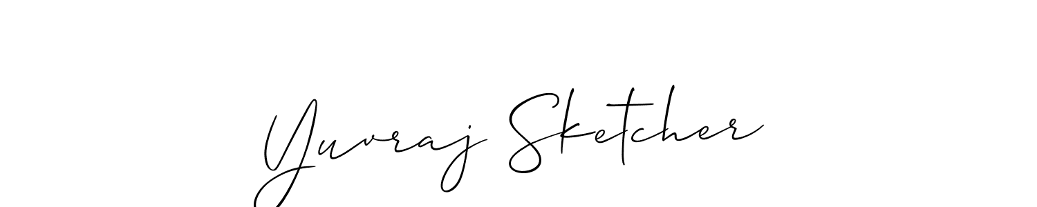 Also we have Yuvraj Sketcher name is the best signature style. Create professional handwritten signature collection using Allison_Script autograph style. Yuvraj Sketcher signature style 2 images and pictures png