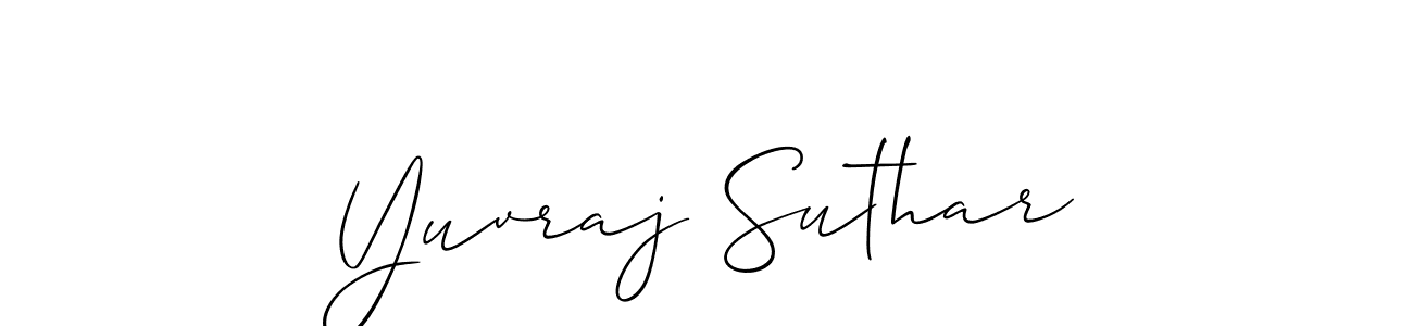 This is the best signature style for the Yuvraj Suthar name. Also you like these signature font (Allison_Script). Mix name signature. Yuvraj Suthar signature style 2 images and pictures png
