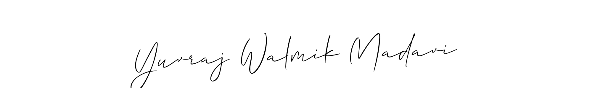 Make a beautiful signature design for name Yuvraj Walmik Madavi. Use this online signature maker to create a handwritten signature for free. Yuvraj Walmik Madavi signature style 2 images and pictures png