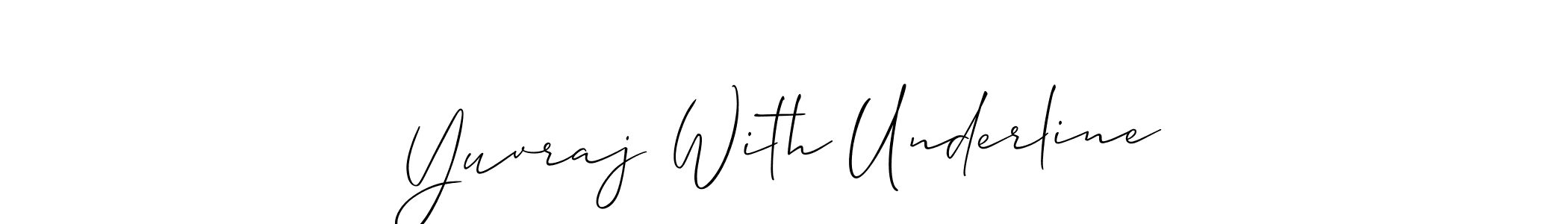Allison_Script is a professional signature style that is perfect for those who want to add a touch of class to their signature. It is also a great choice for those who want to make their signature more unique. Get Yuvraj With Underline name to fancy signature for free. Yuvraj With Underline signature style 2 images and pictures png
