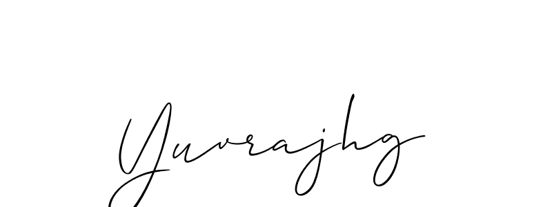 How to make Yuvrajhg signature? Allison_Script is a professional autograph style. Create handwritten signature for Yuvrajhg name. Yuvrajhg signature style 2 images and pictures png