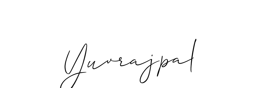 Use a signature maker to create a handwritten signature online. With this signature software, you can design (Allison_Script) your own signature for name Yuvrajpal. Yuvrajpal signature style 2 images and pictures png