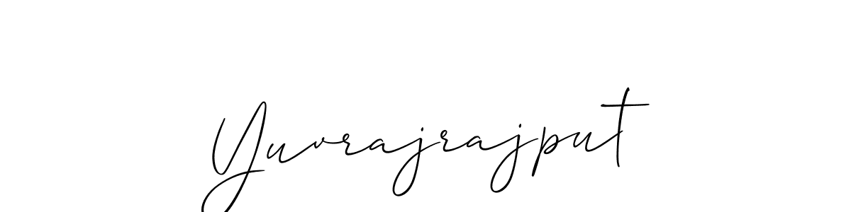 Use a signature maker to create a handwritten signature online. With this signature software, you can design (Allison_Script) your own signature for name Yuvrajrajput. Yuvrajrajput signature style 2 images and pictures png