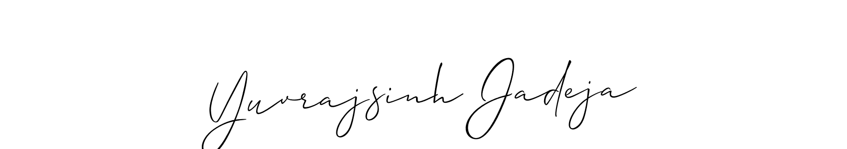 Also You can easily find your signature by using the search form. We will create Yuvrajsinh Jadeja name handwritten signature images for you free of cost using Allison_Script sign style. Yuvrajsinh Jadeja signature style 2 images and pictures png
