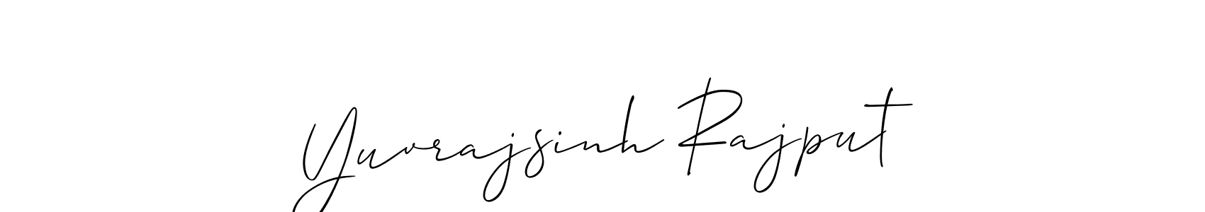 This is the best signature style for the Yuvrajsinh Rajput name. Also you like these signature font (Allison_Script). Mix name signature. Yuvrajsinh Rajput signature style 2 images and pictures png