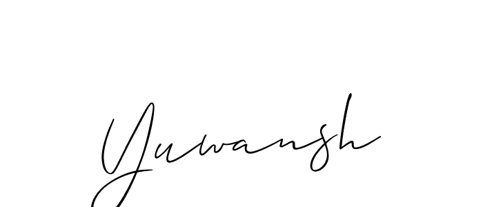 Best and Professional Signature Style for Yuwansh. Allison_Script Best Signature Style Collection. Yuwansh signature style 2 images and pictures png