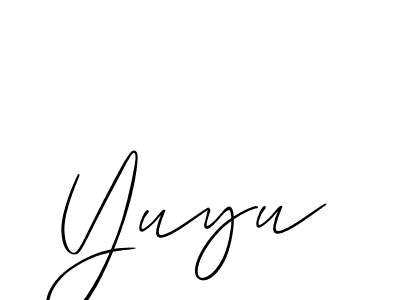 Similarly Allison_Script is the best handwritten signature design. Signature creator online .You can use it as an online autograph creator for name Yuyu. Yuyu signature style 2 images and pictures png