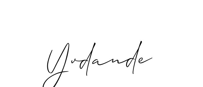 Make a short Yvdande signature style. Manage your documents anywhere anytime using Allison_Script. Create and add eSignatures, submit forms, share and send files easily. Yvdande signature style 2 images and pictures png