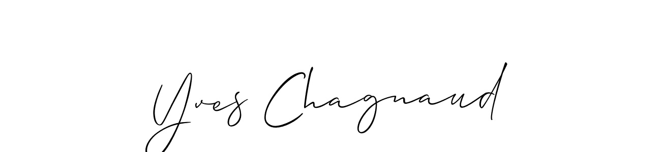 Design your own signature with our free online signature maker. With this signature software, you can create a handwritten (Allison_Script) signature for name Yves Chagnaud. Yves Chagnaud signature style 2 images and pictures png