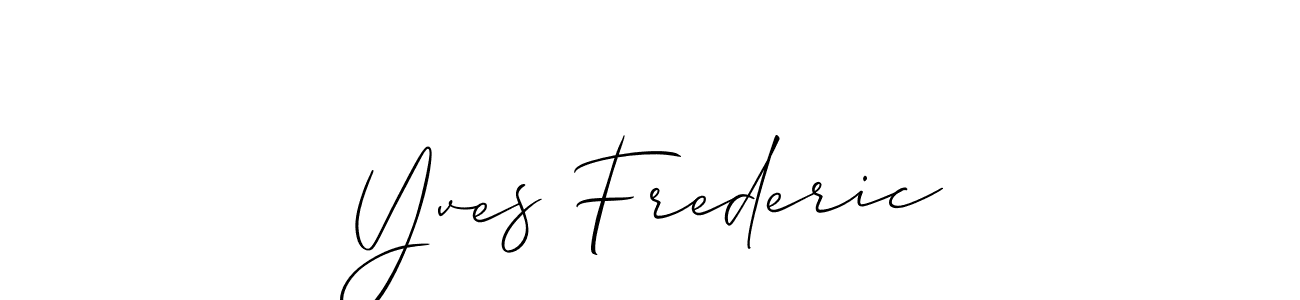 Once you've used our free online signature maker to create your best signature Allison_Script style, it's time to enjoy all of the benefits that Yves Frederic name signing documents. Yves Frederic signature style 2 images and pictures png