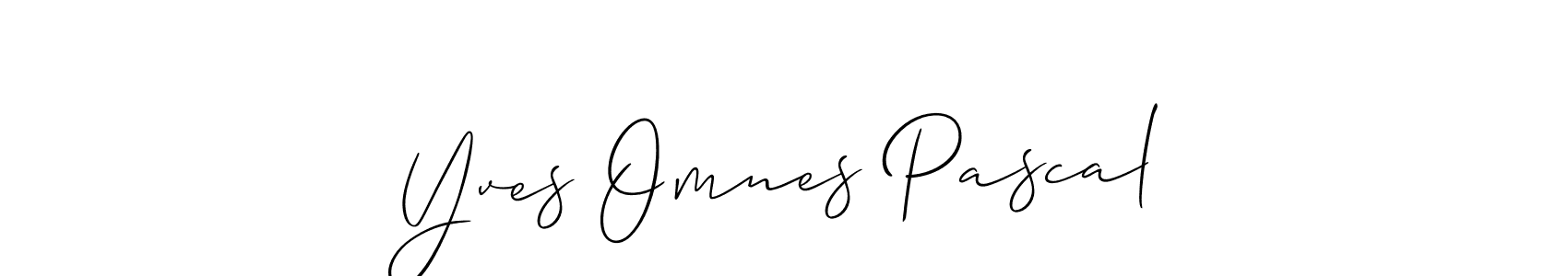 Also we have Yves Omnes Pascal name is the best signature style. Create professional handwritten signature collection using Allison_Script autograph style. Yves Omnes Pascal signature style 2 images and pictures png