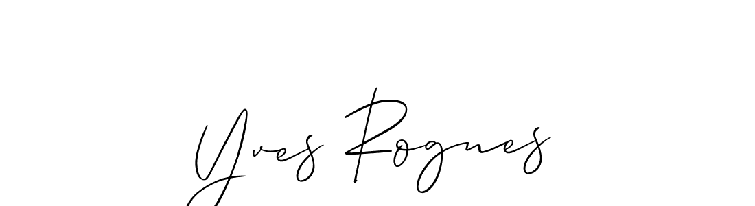 How to make Yves Rognes signature? Allison_Script is a professional autograph style. Create handwritten signature for Yves Rognes name. Yves Rognes signature style 2 images and pictures png