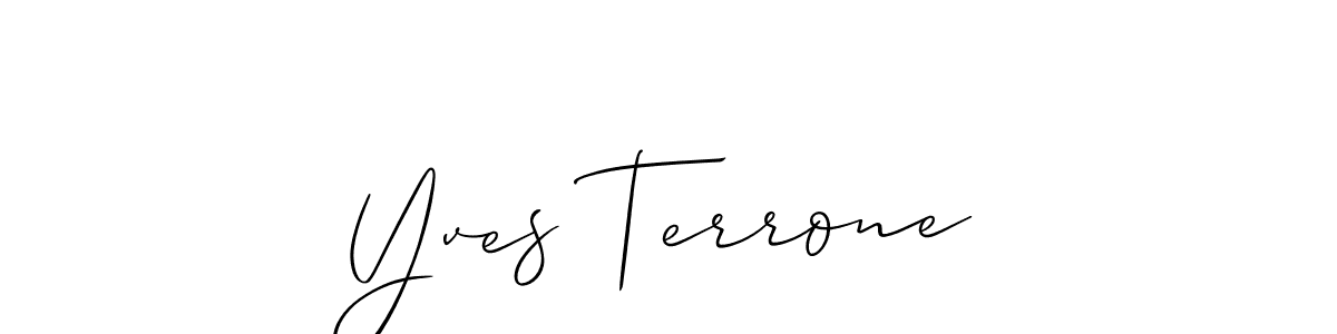 See photos of Yves Terrone official signature by Spectra . Check more albums & portfolios. Read reviews & check more about Allison_Script font. Yves Terrone signature style 2 images and pictures png