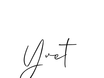 Make a beautiful signature design for name Yvet. Use this online signature maker to create a handwritten signature for free. Yvet signature style 2 images and pictures png