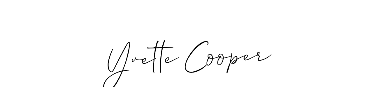 Make a beautiful signature design for name Yvette Cooper. With this signature (Allison_Script) style, you can create a handwritten signature for free. Yvette Cooper signature style 2 images and pictures png