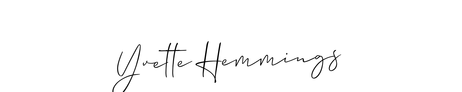 Once you've used our free online signature maker to create your best signature Allison_Script style, it's time to enjoy all of the benefits that Yvette Hemmings name signing documents. Yvette Hemmings signature style 2 images and pictures png