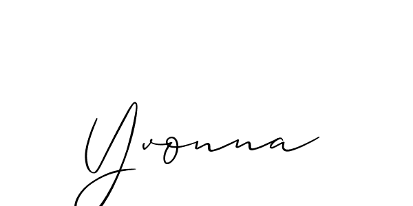 How to Draw Yvonna signature style? Allison_Script is a latest design signature styles for name Yvonna. Yvonna signature style 2 images and pictures png
