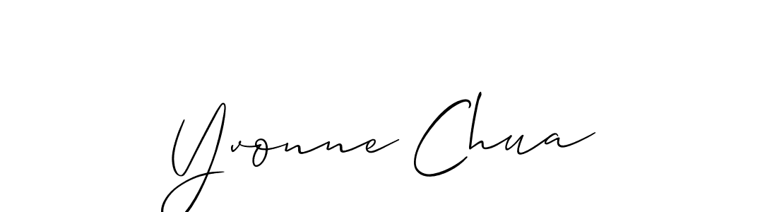 Use a signature maker to create a handwritten signature online. With this signature software, you can design (Allison_Script) your own signature for name Yvonne Chua. Yvonne Chua signature style 2 images and pictures png