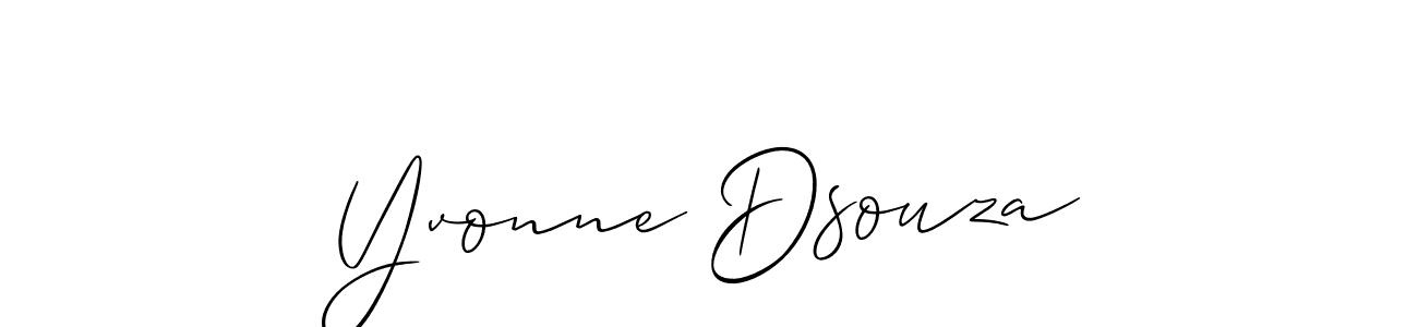 How to Draw Yvonne Dsouza signature style? Allison_Script is a latest design signature styles for name Yvonne Dsouza. Yvonne Dsouza signature style 2 images and pictures png