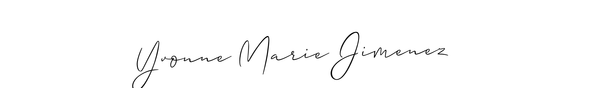 Similarly Allison_Script is the best handwritten signature design. Signature creator online .You can use it as an online autograph creator for name Yvonne Marie Jimenez. Yvonne Marie Jimenez signature style 2 images and pictures png