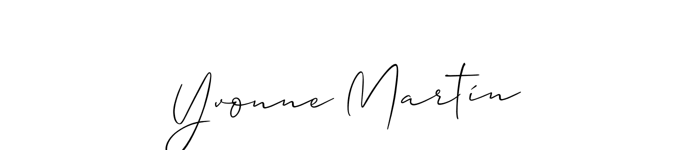 Create a beautiful signature design for name Yvonne Martín. With this signature (Allison_Script) fonts, you can make a handwritten signature for free. Yvonne Martín signature style 2 images and pictures png