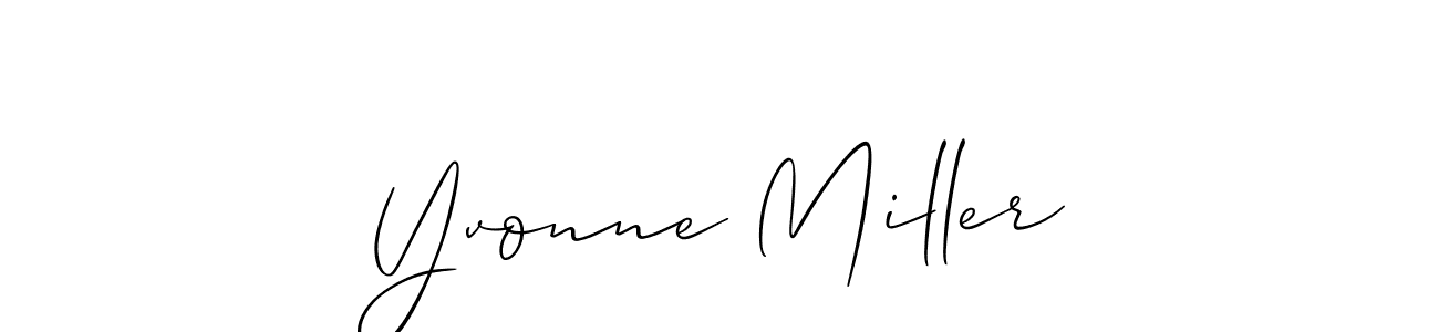 Create a beautiful signature design for name Yvonne Miller. With this signature (Allison_Script) fonts, you can make a handwritten signature for free. Yvonne Miller signature style 2 images and pictures png