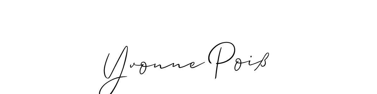 It looks lik you need a new signature style for name Yvonne Poiß. Design unique handwritten (Allison_Script) signature with our free signature maker in just a few clicks. Yvonne Poiß signature style 2 images and pictures png