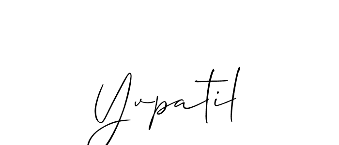 It looks lik you need a new signature style for name Yvpatil. Design unique handwritten (Allison_Script) signature with our free signature maker in just a few clicks. Yvpatil signature style 2 images and pictures png