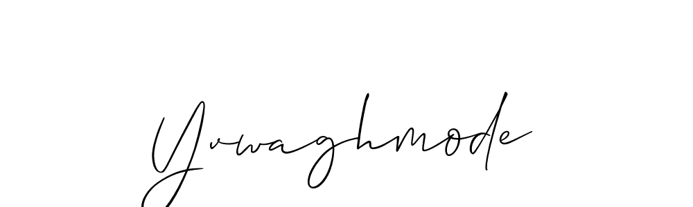 Make a beautiful signature design for name Yvwaghmode. Use this online signature maker to create a handwritten signature for free. Yvwaghmode signature style 2 images and pictures png