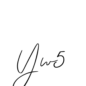 Design your own signature with our free online signature maker. With this signature software, you can create a handwritten (Allison_Script) signature for name Yw5. Yw5 signature style 2 images and pictures png