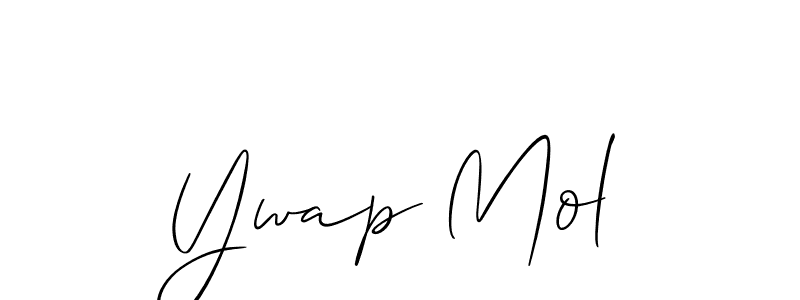 Check out images of Autograph of Ywap Mol name. Actor Ywap Mol Signature Style. Allison_Script is a professional sign style online. Ywap Mol signature style 2 images and pictures png