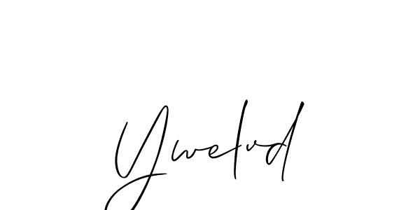 if you are searching for the best signature style for your name Ywelvd. so please give up your signature search. here we have designed multiple signature styles  using Allison_Script. Ywelvd signature style 2 images and pictures png