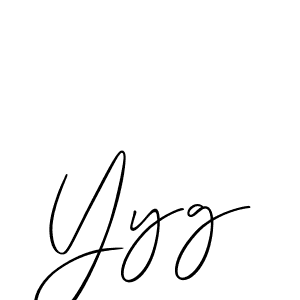 Also You can easily find your signature by using the search form. We will create Yyg name handwritten signature images for you free of cost using Allison_Script sign style. Yyg signature style 2 images and pictures png