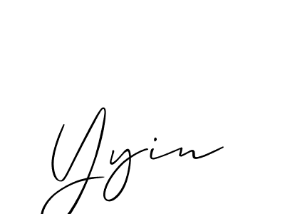 Allison_Script is a professional signature style that is perfect for those who want to add a touch of class to their signature. It is also a great choice for those who want to make their signature more unique. Get Yyin name to fancy signature for free. Yyin signature style 2 images and pictures png