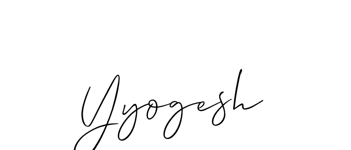 How to Draw Yyogesh signature style? Allison_Script is a latest design signature styles for name Yyogesh. Yyogesh signature style 2 images and pictures png