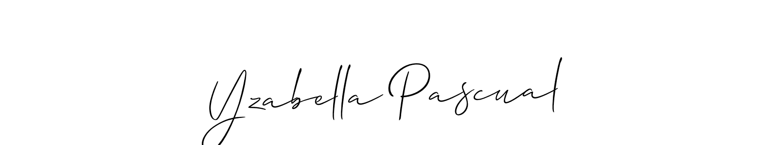 How to make Yzabella Pascual signature? Allison_Script is a professional autograph style. Create handwritten signature for Yzabella Pascual name. Yzabella Pascual signature style 2 images and pictures png