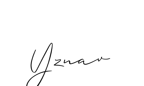 Also You can easily find your signature by using the search form. We will create Yznav name handwritten signature images for you free of cost using Allison_Script sign style. Yznav signature style 2 images and pictures png