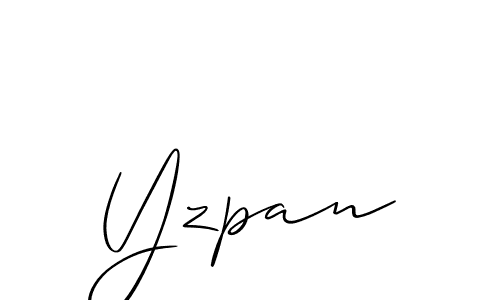 Make a beautiful signature design for name Yzpan. With this signature (Allison_Script) style, you can create a handwritten signature for free. Yzpan signature style 2 images and pictures png