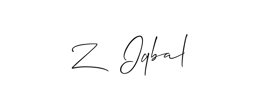 You can use this online signature creator to create a handwritten signature for the name Z   Iqbal. This is the best online autograph maker. Z   Iqbal signature style 2 images and pictures png