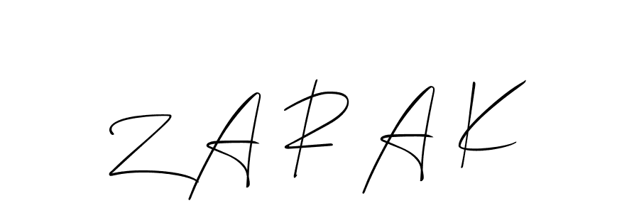 Here are the top 10 professional signature styles for the name Z A R A K. These are the best autograph styles you can use for your name. Z A R A K signature style 2 images and pictures png